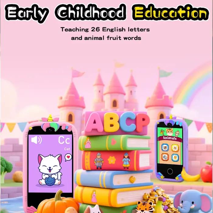 Jouet smartphone pour enfants avec 18 jeux de puzzle