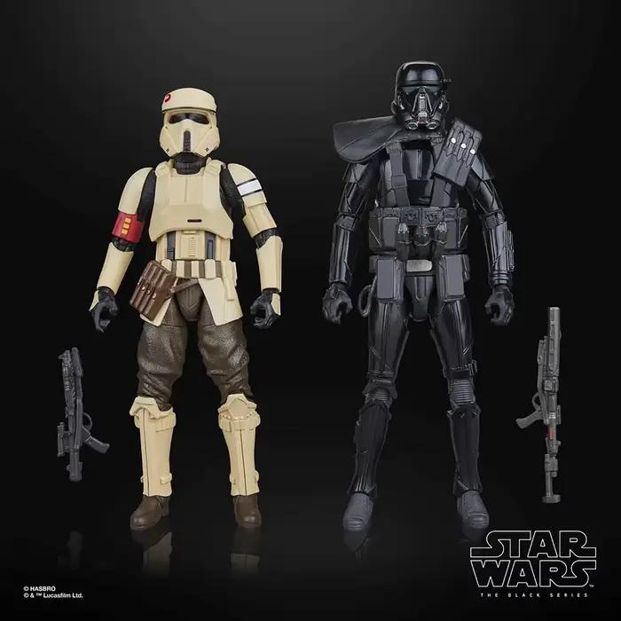 Hasbro Star Wars The Black Series Shoretrooper & Death Trooper, lot de 2 figurines, collection de figurines originales, modèle de jouet, cadeau