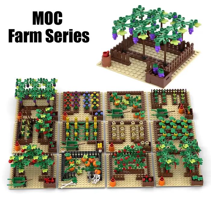 Ensemble de modèles de blocs de construction sur le thème de la ferme