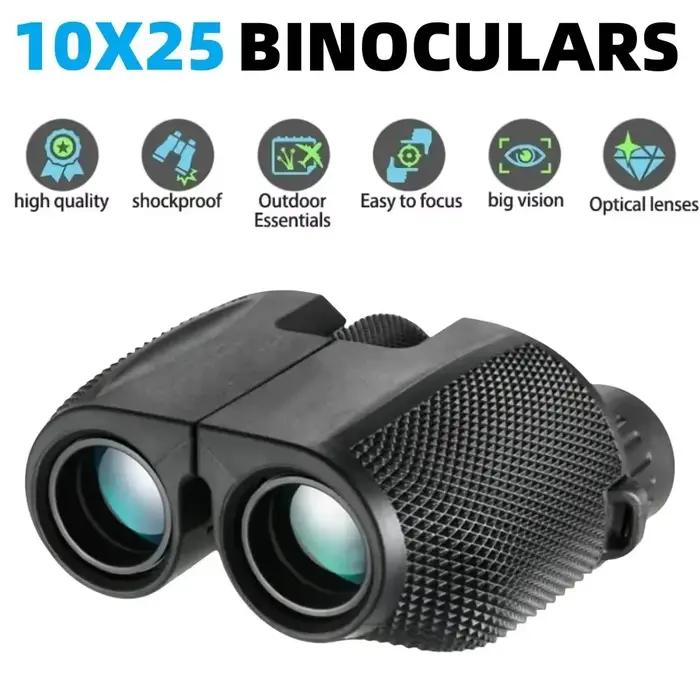 Jumelles 10X25 HD Mini télescope Portable BAK4 FMC