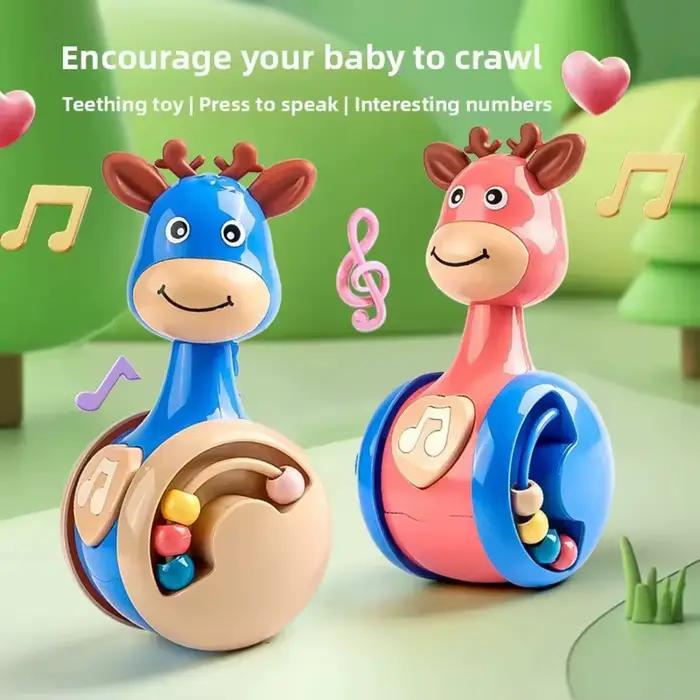1 jouet d'éveil pour bébé de 6 à 12 mois, jouet d'éveil pour garçon et fille - Parfait pour apprendre à ramper et pour l'éducation précoce
