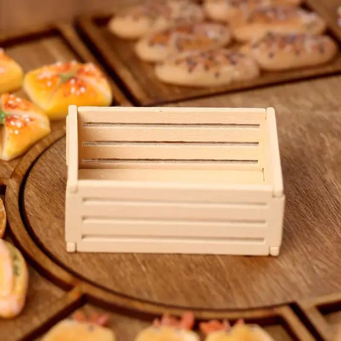 Cadre en bois pour maison de poupée 1:12 miniature fruits rangement affichage collection artisanat jouets occasions spéciales