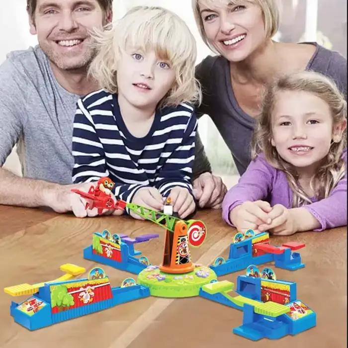 Jeu de vol de poulet en avion rotatif, poussins attrapant l'aigle, jeu de table interactif multijoueur, jeu d'avion en boucle