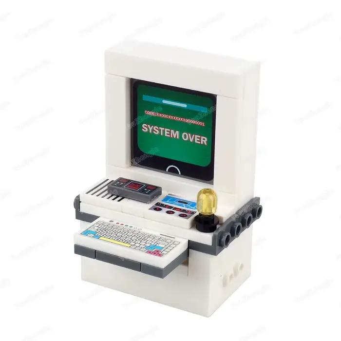 Modèle de terminal informatique à assembler en blocs MOC