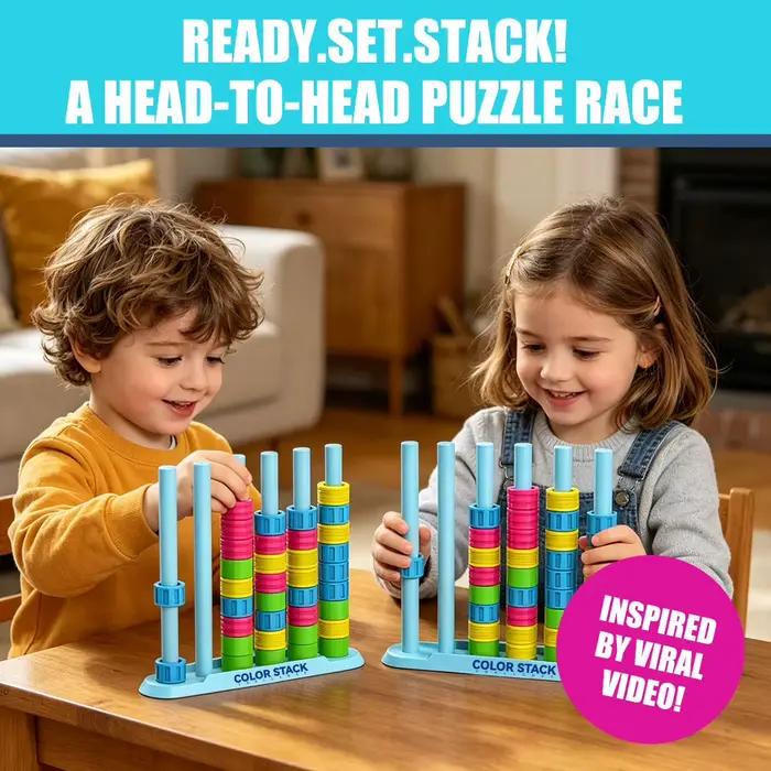 Color Stack Challenge : un jeu de puzzle de correspondance de couleurs rapide pour des soirées amusantes et des défis