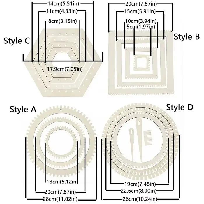Kit de métier à tisser en bois polyvalent