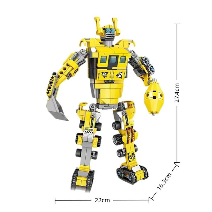 Kit de construction de modèle de robot militaire MOC