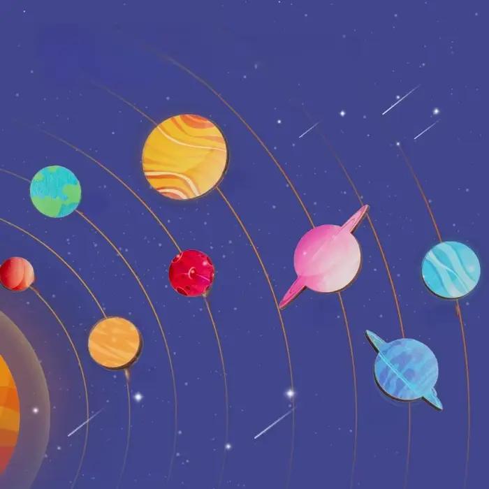 Puzzle de huit planètes Montessori