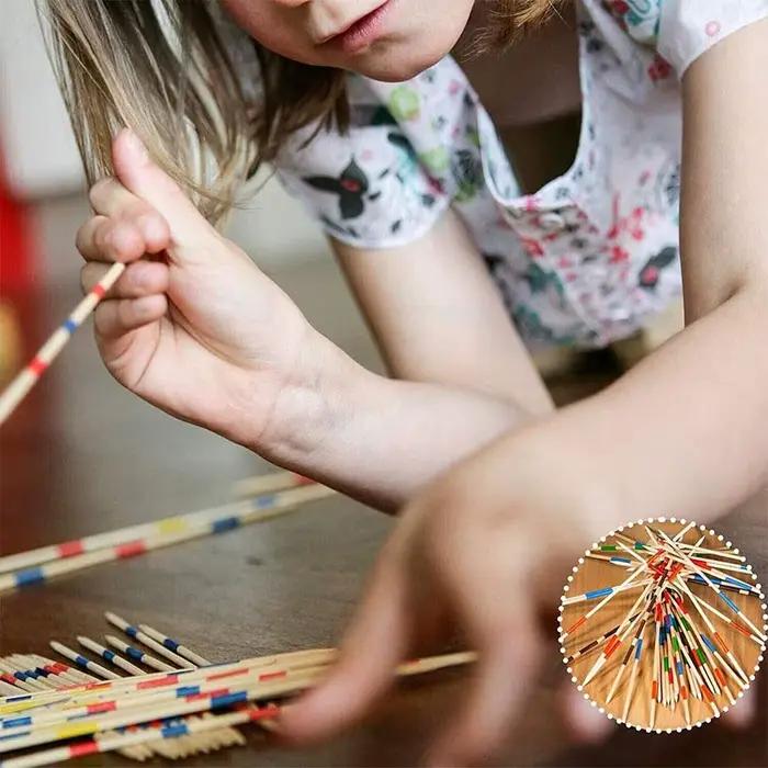 Bâton de jeu en bois coloré pour enfants