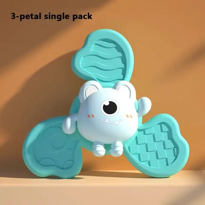 Jouets de bain éducatifs pour enfants, ventouse amusante, spinner, hochets de dessin animé, cadeaux d'anniversaire et de noël, jouets de bricolage mécanique, multicolores pour le développement de l'enfant