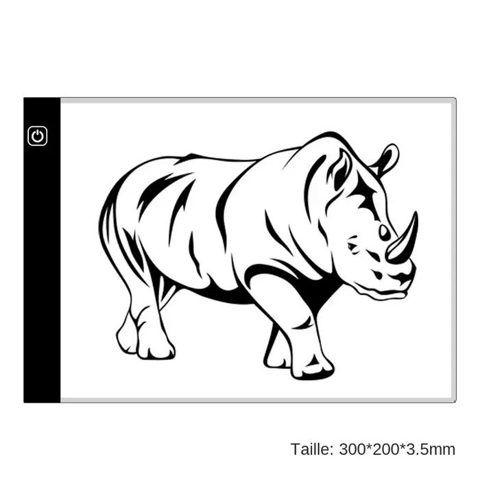 Tableau de copie de dessin Led à intensité variable