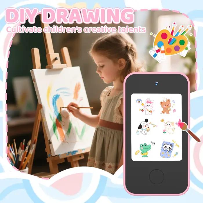 Ce téléphone jouet éducatif intelligent pour enfants intègre des fonctions de racontage d'histoires