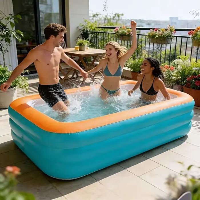 Piscine gonflable en PVC à trois couches de 2