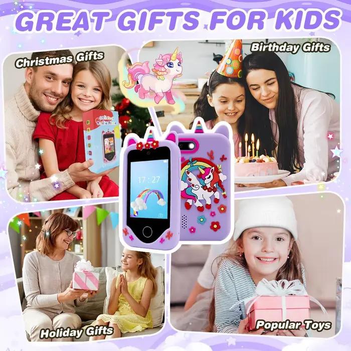 Téléphone jouet éducatif à écran tactile de 2