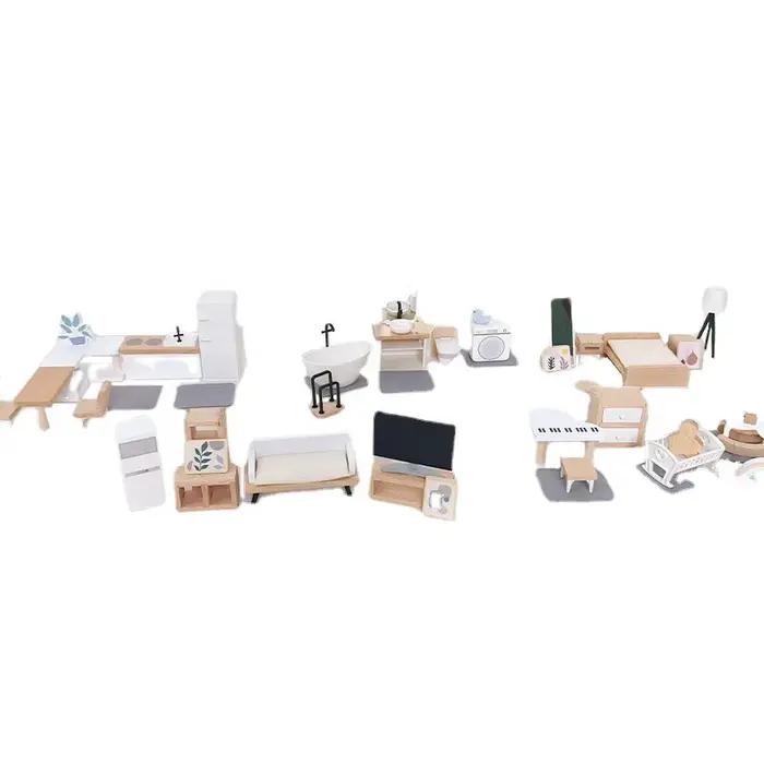 Maison de jeu en bois, ensemble de jouets