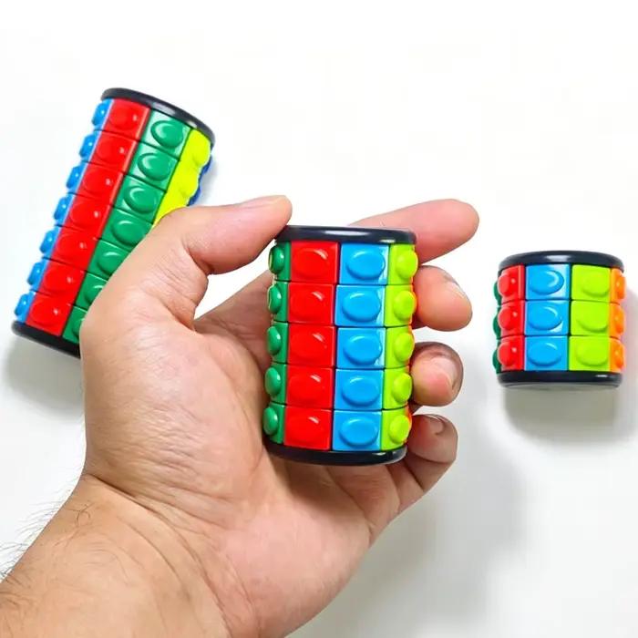 Cylindre de puzzle rotatif et coulissant 3/5/7 couches – Jeux éducatifs d'intelligence