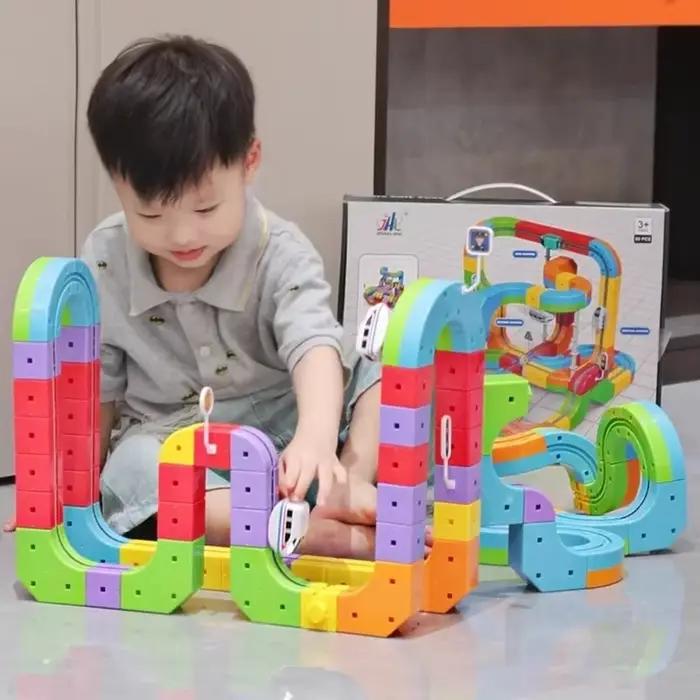2025 Montessori jouet derniers jouets éducatifs assemblage piste magique Train ensemble