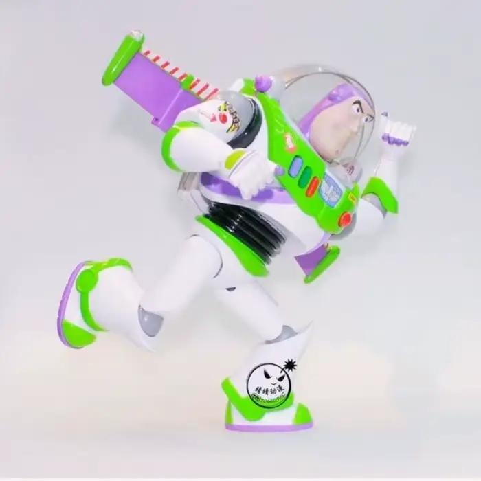 Capsule spatiale Buzz Lightyear de Toy Story, modèle parlant avec son, lumière et articulations mobiles, cadeau de collection