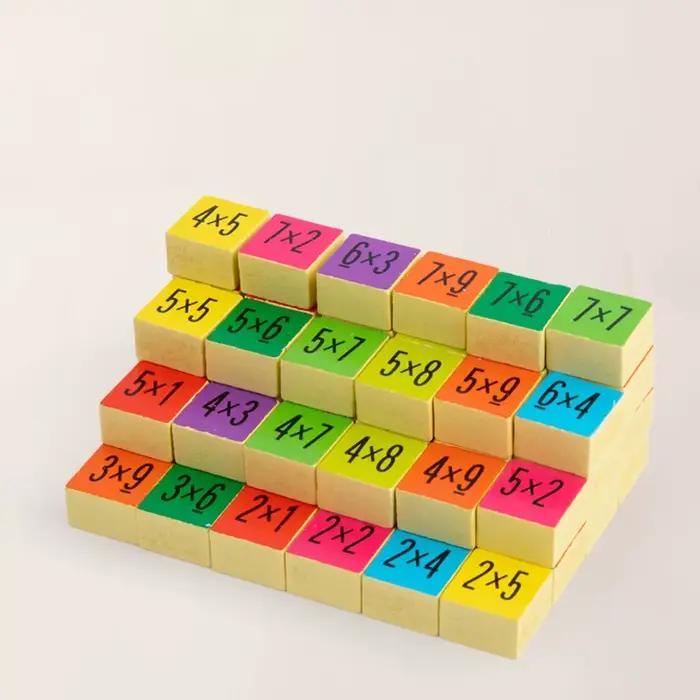 Jeu de société de Table de Multiplication en bois