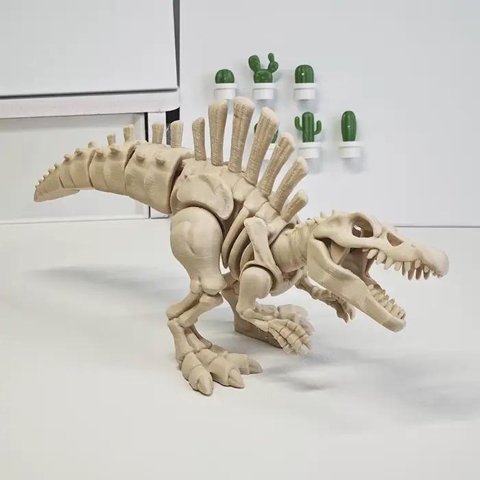 Nouveau jouet de dinosaure squelette Spinosaurus articulé Original imprimé en 3d pour décor de bureau