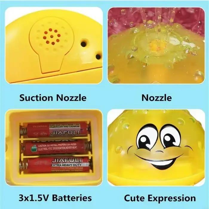 Jouet de bain boule de pulvérisation lumière rotative douche piscine enfants jouets