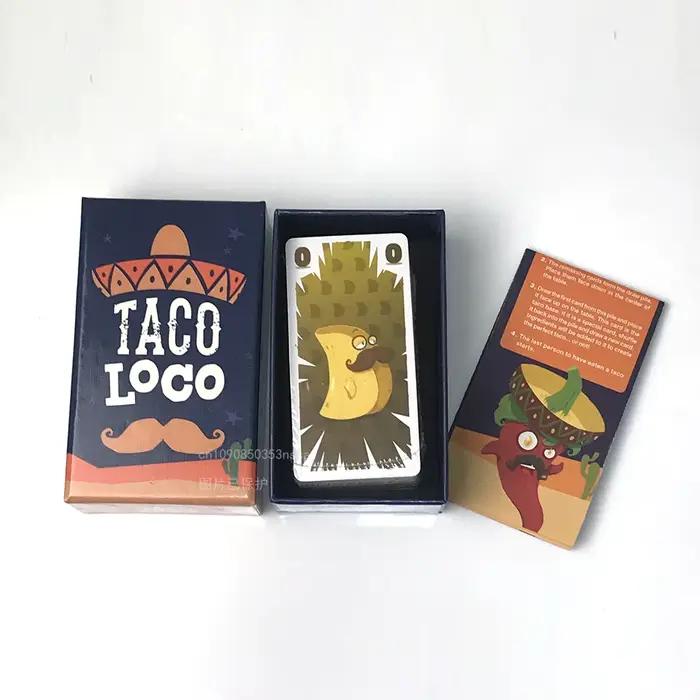 Jeux chauds TACOLOCO Crazy Taco stratégie jeu d'échiquier familial 2-5 personnes jeu de cartes de fête décontracté en chinois et en anglais