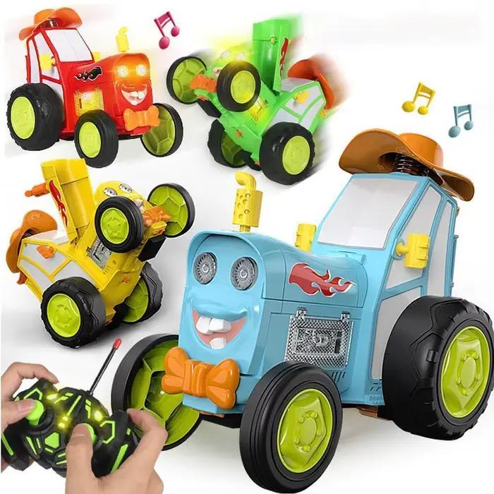 Voiture télécommandée sauteuse RC unique avec musique et lumières
