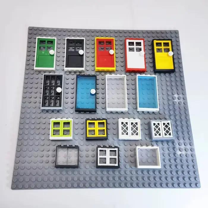 MOC maison portes fenêtres blocs de construction pièces ville amis