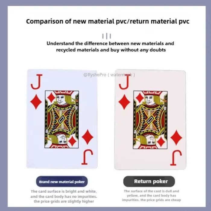Cartes à jouer pour poker, index standard, revêtement plastique, pour Blackjack wald chre Canasta, de qualité casino, bleu et rouge