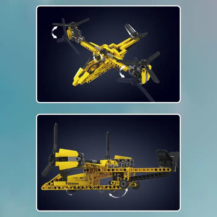 Mould King 24051 blocs de construction d'avion inclinable