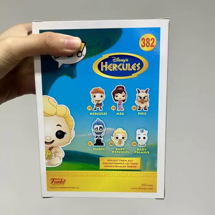 Funkos Disney Hercules Bébé Hercule # 382 Héros # 378 Bébé Pégase # 383 figurines d'action en vinyle, collection de jouets, poupées
