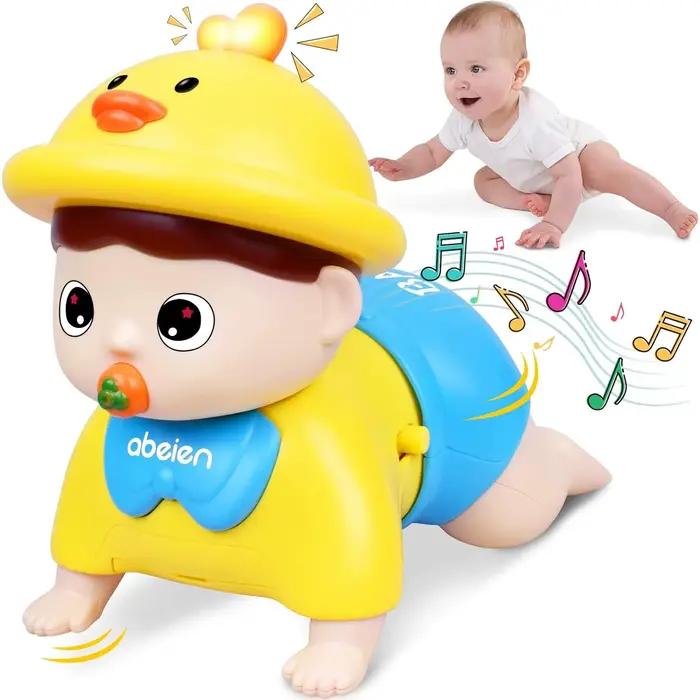 Jouet d'éveil pour bébé : Poupée électrique qui rampe