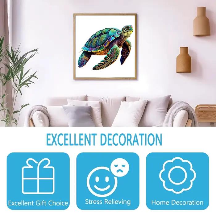 Puzzle en bois de tortue de mer