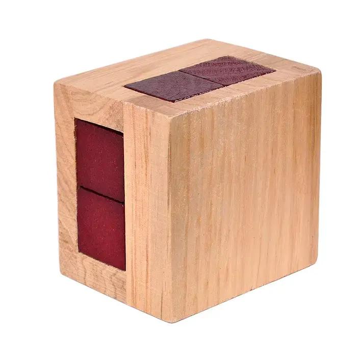 Boite magique en bois Puzzle Luban Lock forme geometrique bois puzzle 3d jeux intellectuels educatifs pour enfants et adultes occassions speciales