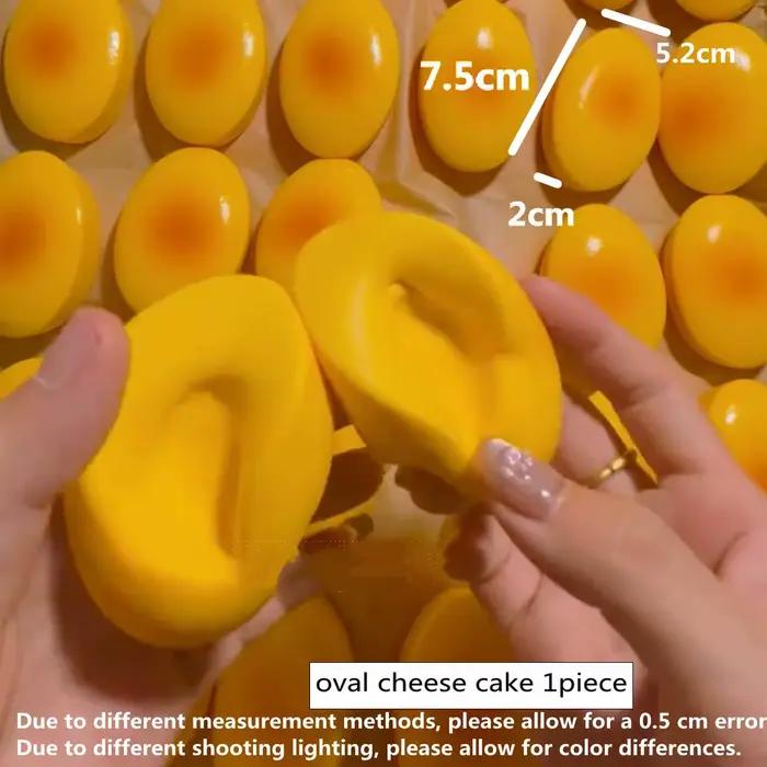 Squishy simulé fromage pain presser jouet soulagement du stress lente augmentation sensorielle Fidget jouets pour l'anxi