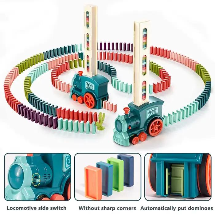 Train à dominos automatique