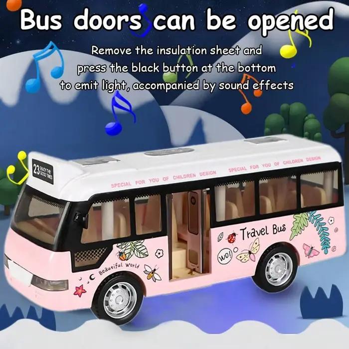 Bus de ville coule pour enfants avec lumières et sons