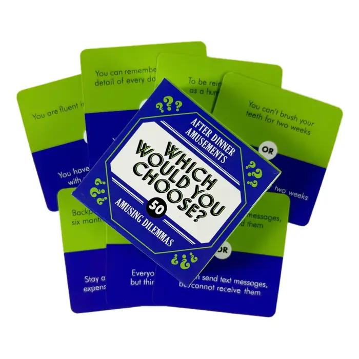 Jeu de cartes de vérité ou de dés de taille mini