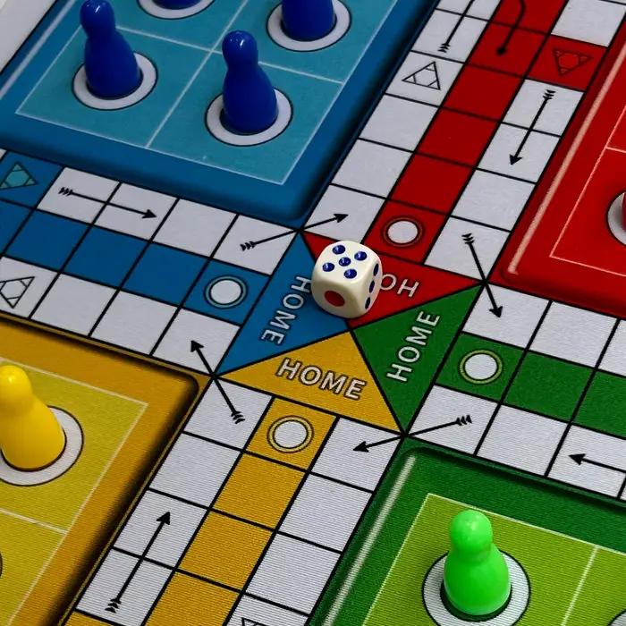 Jeu de Ludo classique, jeu de société interactif multijoueur avec tapis de souris