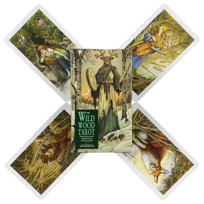 Cartes de Tarot The Wild Wood A 78 Oracle, édition de Divination des visions anglaises, jeu de société