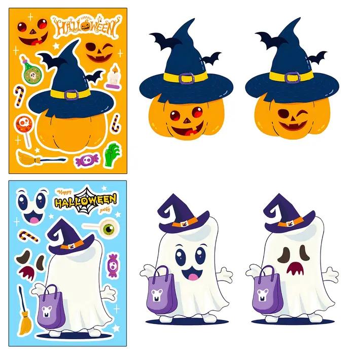 Jeu d'autocollants de puzzle d'Halloween pour enfants