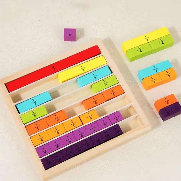 Jouet de Fractions en bois