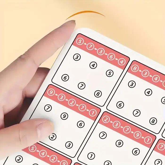 Cartes de liaison d'entraînement de stylo effaçable réutilisables de taille A4 de 12 pages, exercice d'attention de mise au point de suivi visuel pour les enfants pour améliorer la mémoire