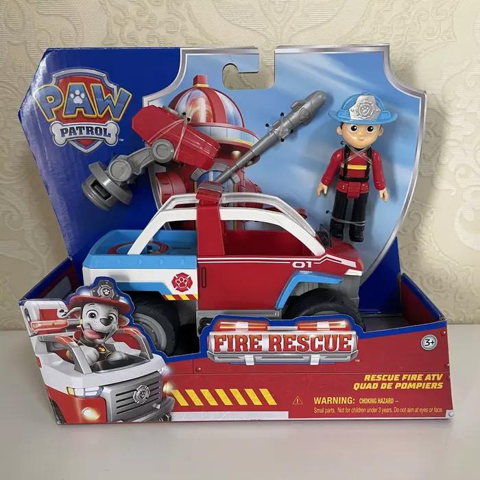 100% Original Paw Patrol sauvetage incendie Ryder Chase Marshall Rocky Zuma éclat Skye figurine jouet enfants anniversaire noël cinquante