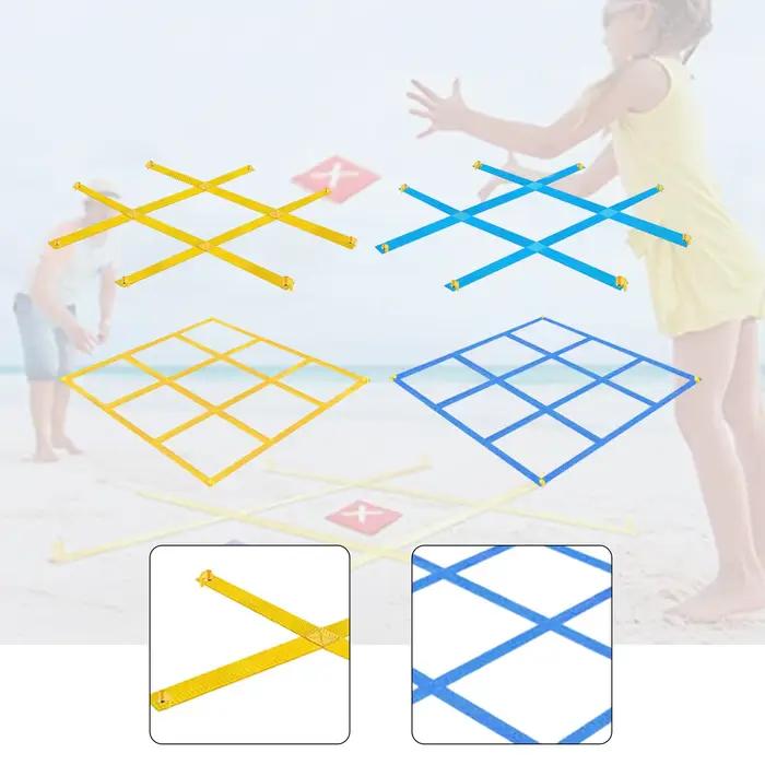 Jeu géant de Tic Tac Toe d'extérieur avec piquets de fixation pour barbecue
