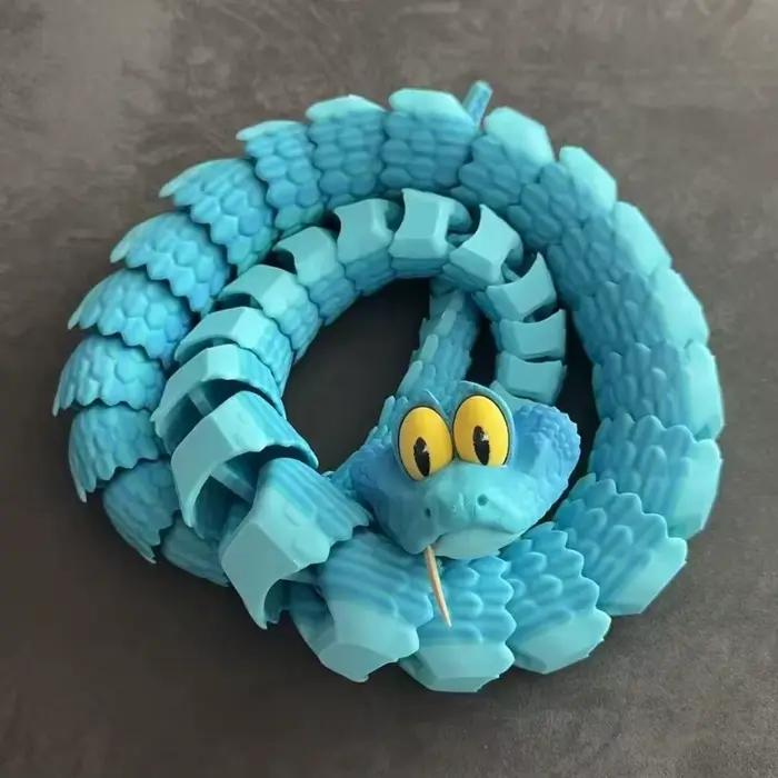 Nouveau Statue De serpent Zootopia 2 Gary De'Snake imprimée en 3D, jouet commun d'activité, modèle Animal serpent simulé, cadeau d'anniversaire pour enfants