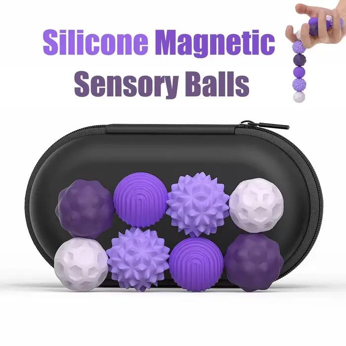 Boules sensorielles magnétiques en Silicone