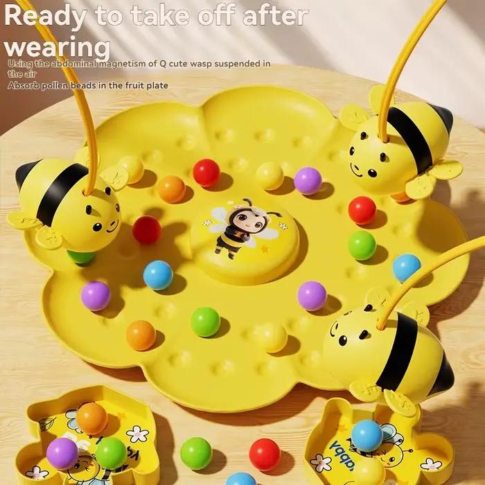 Jeu de pêche magnétique Abeille Miel pour enfants
