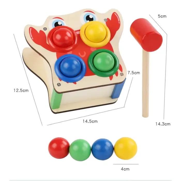 Banc de frappe en bois pour bébé