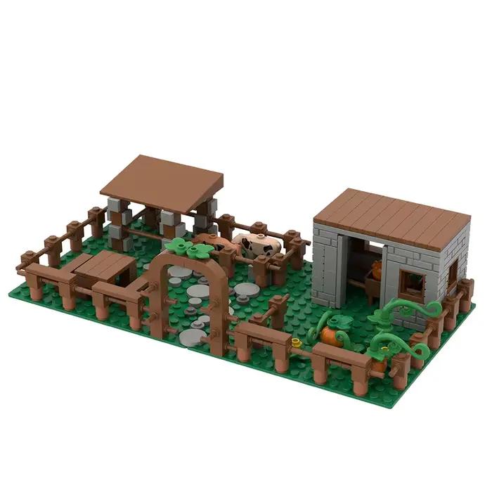 Kit de blocs de construction créatifs : modèle de paysage avec montagne